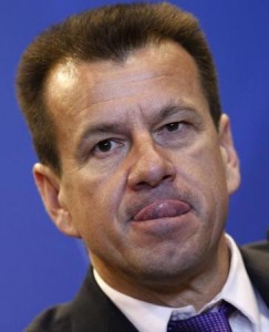 Brazilian national soccer team head coach Dunga listens to a question during a news conference in Rio de Janeiro 