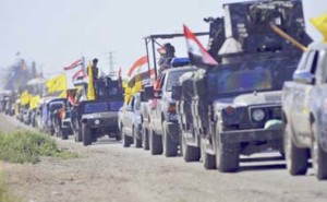 مركبات عسكرية عراقية على مشارف تكريت